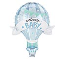 39&quot;PKG BLUE WELCOME BABY HOT AIR BALLOON