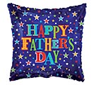 17&quot; HAPPY FATHER&#39;S DAY STARS ON BLUE SQ