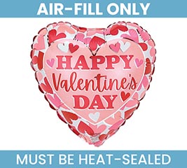 9&quot;FLAT HVD SCATTERED HEARTS