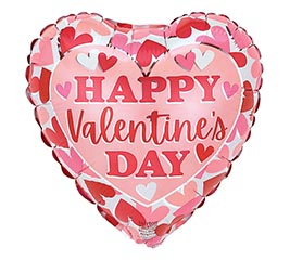 9&quot;INFLATED HVD SCATTERED HEARTS