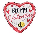 9&quot;INFLATED BEE MY VALENTINE HEART