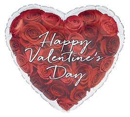 17&quot;HVD RED ROSE HEART BOUQUET
