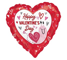 9&quot;INFLATED HVD HEART GARDEN SNAIL HEART