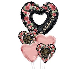 HAPPY VALENTINE&#39;S DAY BALLOON BOUQUET