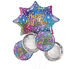 HAPPY BIRTHDAY SPARKLE BALLOON BOUQUET