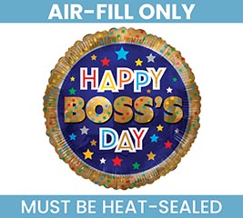 9&quot; FLAT HAPPY BOSS&#39;S DAY GOLD BORDER