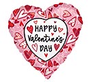 Related Product Image for 17&quot; HVD PINK HEART HAPPY VAL DAY MESSAGE 