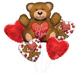 HVD TEDDY BEAR I LOVE YOU BOUQUET