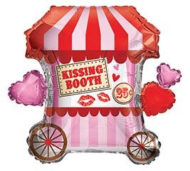 32&quot; PKG LUV KISSING BOOTH SHAPE