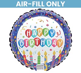 9" FLAT SELF-SEALING BIRTHDAY BALLOON