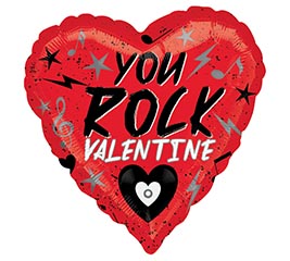 17&quot; VAL YOU ROCK VALENTINE HEART SHAPE