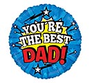 Related Product Image for 17&quot; YOU&#39;RE THE BEST DAD MESSAGE ROUND 