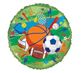 17&quot; SPORTS BALLS AND EQUIPMENT ROUND