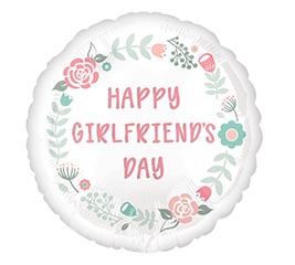 17&quot; WOM HAPPY GIRLFRIEND&#39;S DAY ROUND