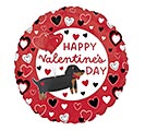 Related Product Image for 17&quot; HVD DACHSUND PAWS AND KISSES ROUND 