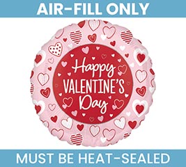 4&quot; HVD RED  PINK HEARTS PAWS  KISSES