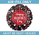 Related Product Image for 9&quot; HVD RED  BLACK HEARTS PAWS  KISSES 