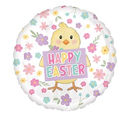 17&quot; EAS SWEET PETALS HAPPY EASTER ROUND