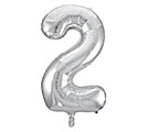 Related Product Image for 34&quot; PKG BALLOON NUMBER 2 SILVER 