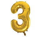Related Product Image for 34&quot; PKG BALLOON NUMBER 3 GOLD 