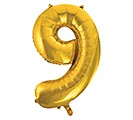 Related Product Image for 34&quot; PKG BALLOON NUMBER 9 GOLD 