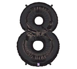34&quot;PKG NUMBER 8 BLACK MEGALOON