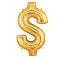 40&quot;PKG LETTER GOLD  MEGALOON