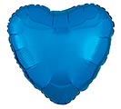 18&quot; METALLIC BLUE HEART SHAPE Image