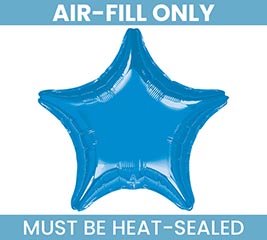 9&quot; METALLIC BLUE STAR SHAPE