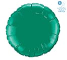18&quot; SOLID EMERALD GREEN ROUND BALLOON