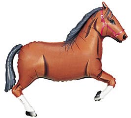 34&quot;BROWN HORSE SHAPE