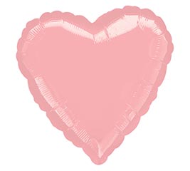 4" INFLATED SOL PASTEL PINK HEART