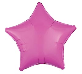 19&quot; BRIGHT BUBBLE GUM PINK STAR SHAPE