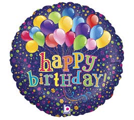 18&quot;PKG HBD BUNCH