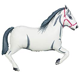 34&quot; WHITE HORSE SHAPE