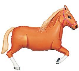 34&quot; TAN HORSE