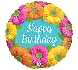 18&quot;PKG HBD BLOOMS