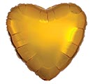 18&quot; METALLIC GOLD HEART SHAPE