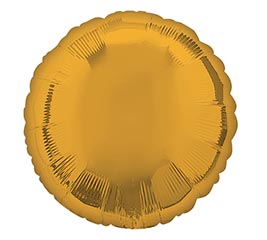 17&quot; METALLIC GOLD ROUND SHAPE