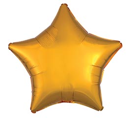 19&quot; METALLIC GOLD STAR SHAPE