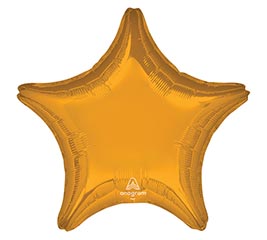 28&quot; METALLIC GOLD STAR SHAPE
