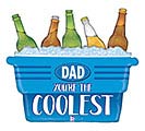 33&quot;DAD YOU&#39;RE THE COOLEST COOLER BALLOON
