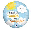 18&quot;PACKAGED SMILES  SUNSHINE BALLOON
