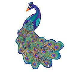 34&quot;PKG GLITTER PEACOCK
