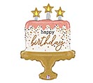 26&quot; PKG BIRTHDAY CAKE SHAPE BALLOON