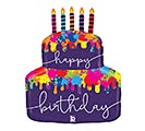 25&quot; PKG BIRTHDAY CAKE SHAPE BALLOON