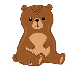 29&quot; PKG WOODLAND BROWN BEAR BALLOON