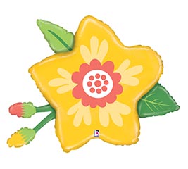 26&quot;PKG YELLOW FLOWER SHAPE