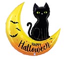 41&quot;PKG HALLOWEEN MOON AND CAT SHAPE