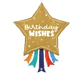 36&quot;PKG BIRTHDAY WISHES STAR